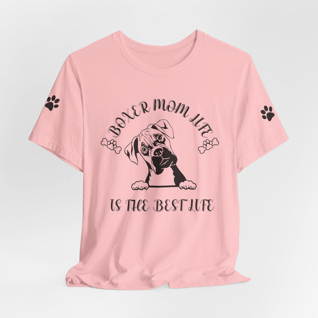 boxer mom life is the best life shirt, dog mom shirt