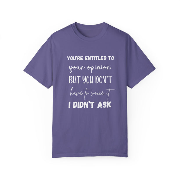 funny shirt, purple tshirt
