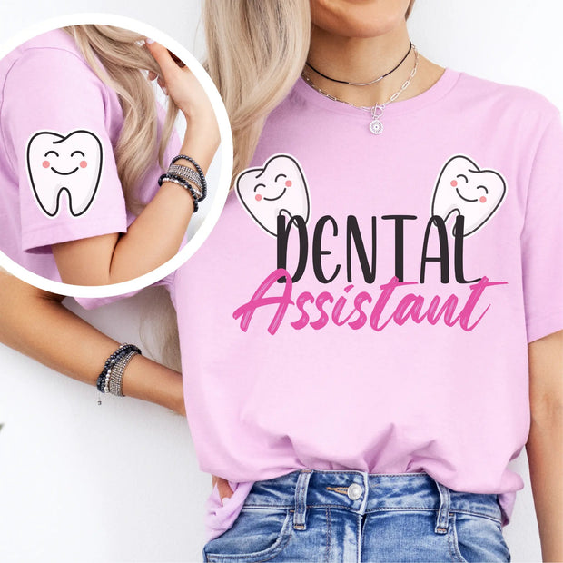 Dental Assistant Tee - smiley teeth - VanessaRae