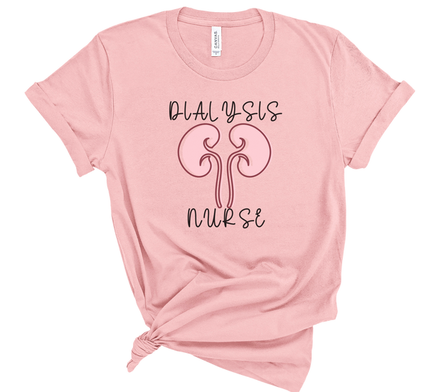 pink dialysis nurse shirt