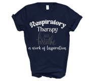navy respiratory therapist tshirt just breathe
