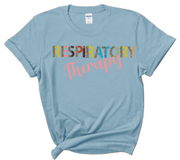 light blue respiratory therapist shirt leopard print