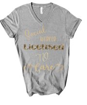 social worker tshirt, front