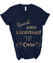 social worker licensed to care tshirt